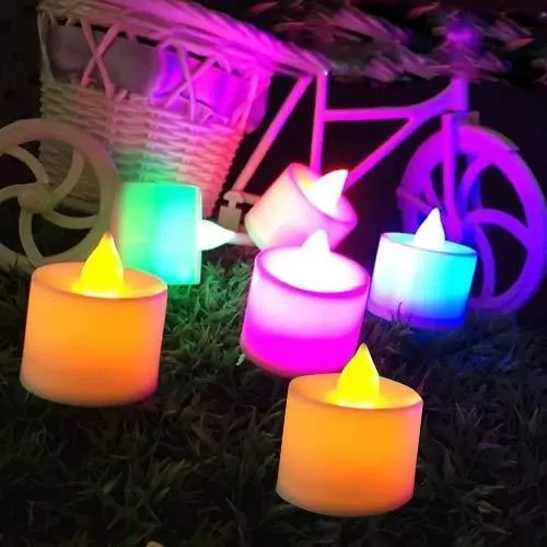 241 Festival Decorative - LED Tealight Candles (Multi, 24 Pcs)