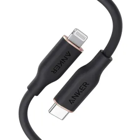 Anker 641 PowerLine III Flow USB C to Lightning Cable 3ft/0.9m 100W Cable A8662