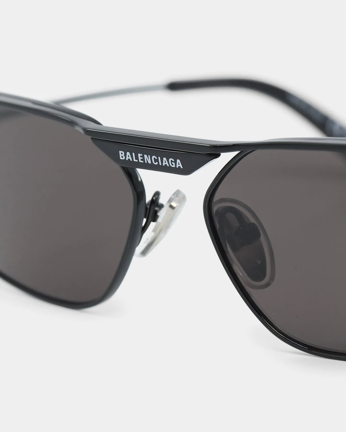 Balenciaga BB0245S001 Tag 2.0 Oval Sunglasses Black