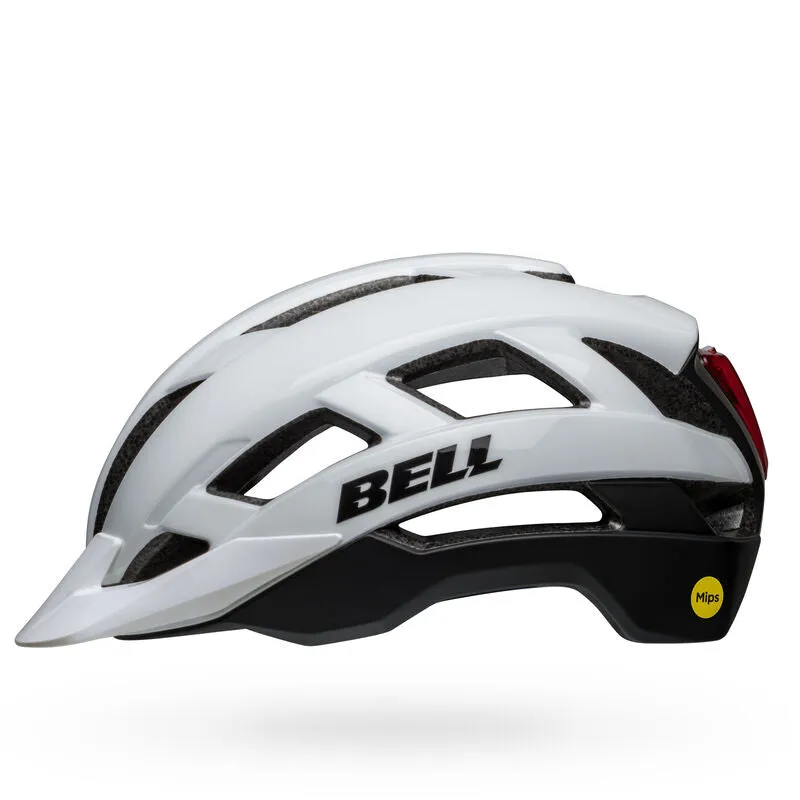 Bell Falcon XRV LED MIPS MTB Helmet - Matt Gloss White-Black