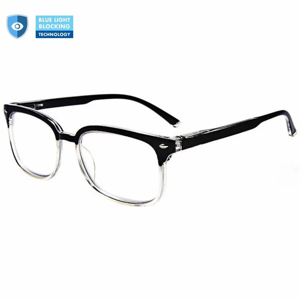 Blue Light Blocking Progressive Multifocal Reading Glasses - B/Clear