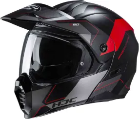 C80 Rox Helmet HJC, matte black/red