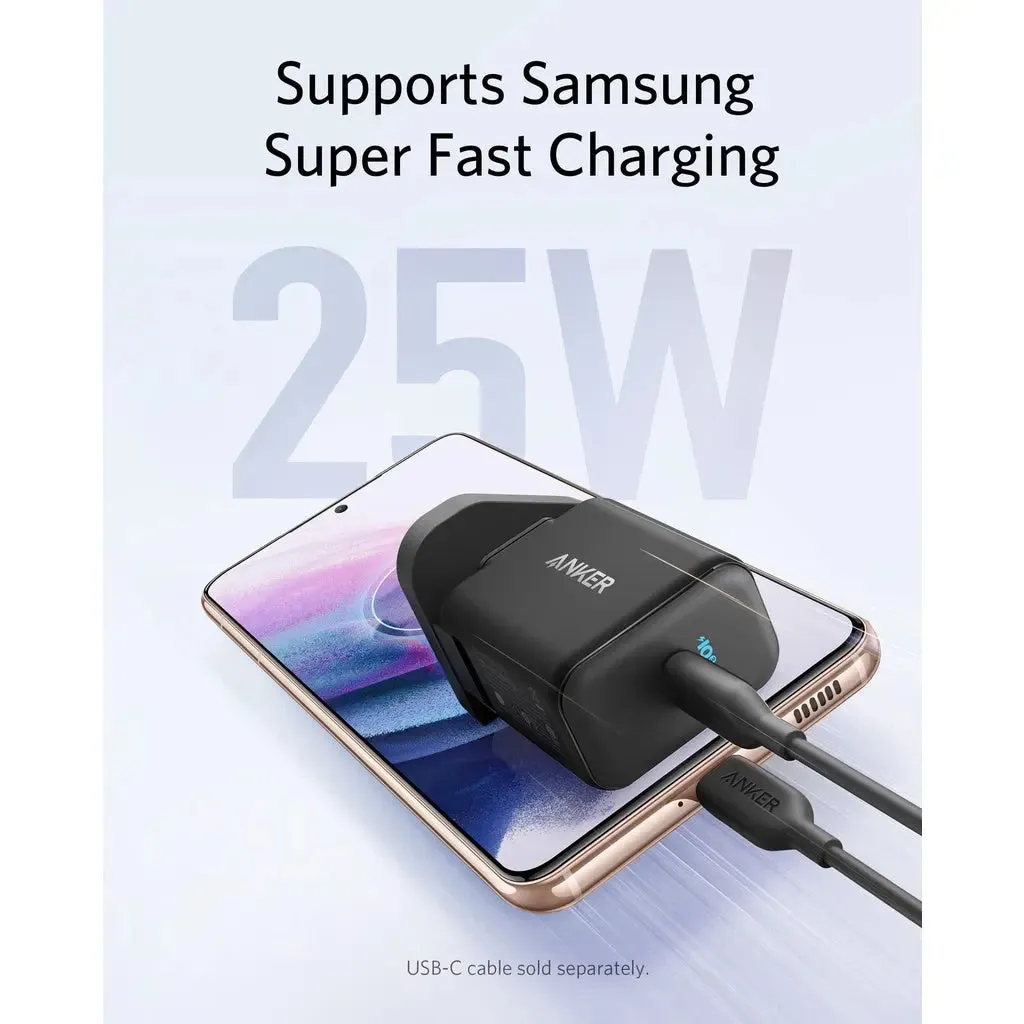 [EU Plug] Anker Charger PowerPort III 25W PD Quick Charge USB C Charger A2058