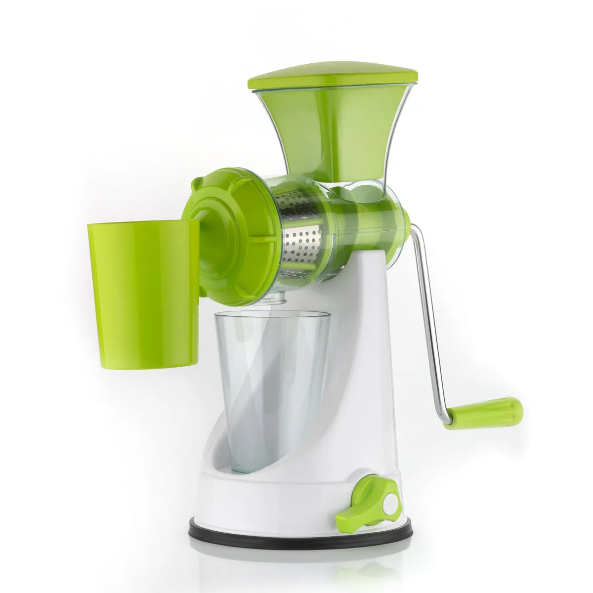 Fruit and Vegetable, Manual Juicer, Non-Electric with Steel filter jali Handle and Waste Collector