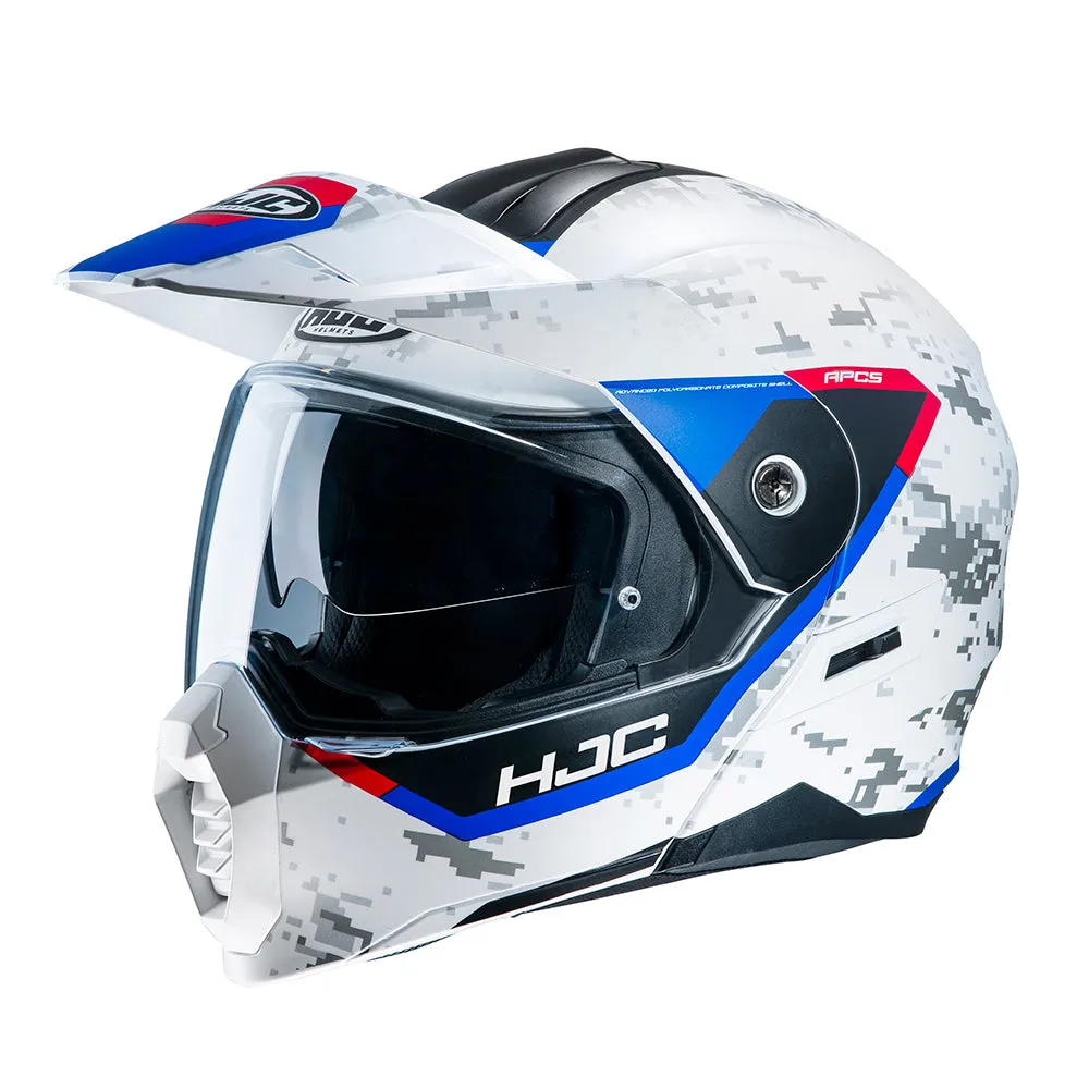 HJC C80 Bult MC21SF White Red Blue Adventure Flip Front Helmet