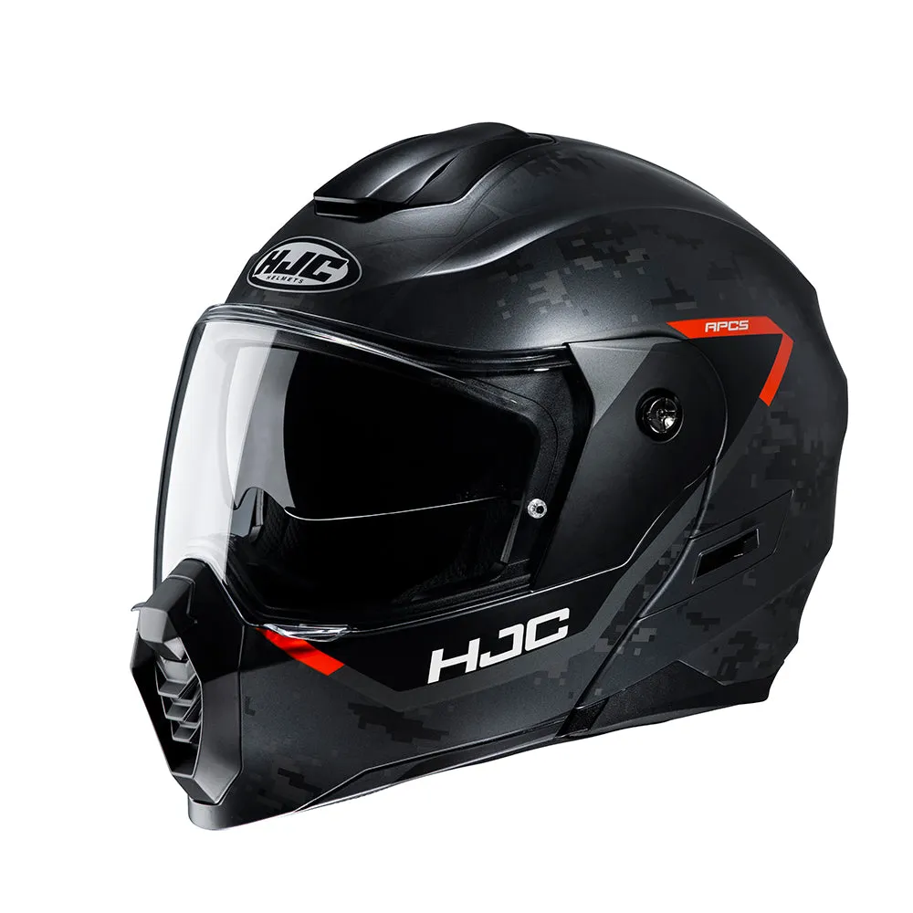 HJC C80 Bult MC7SF Orange Adventure Flip Front Helmet