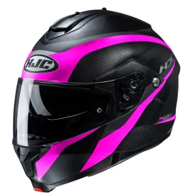 HJC C91 "Taly" Flip Front Helmet - Black / Pink