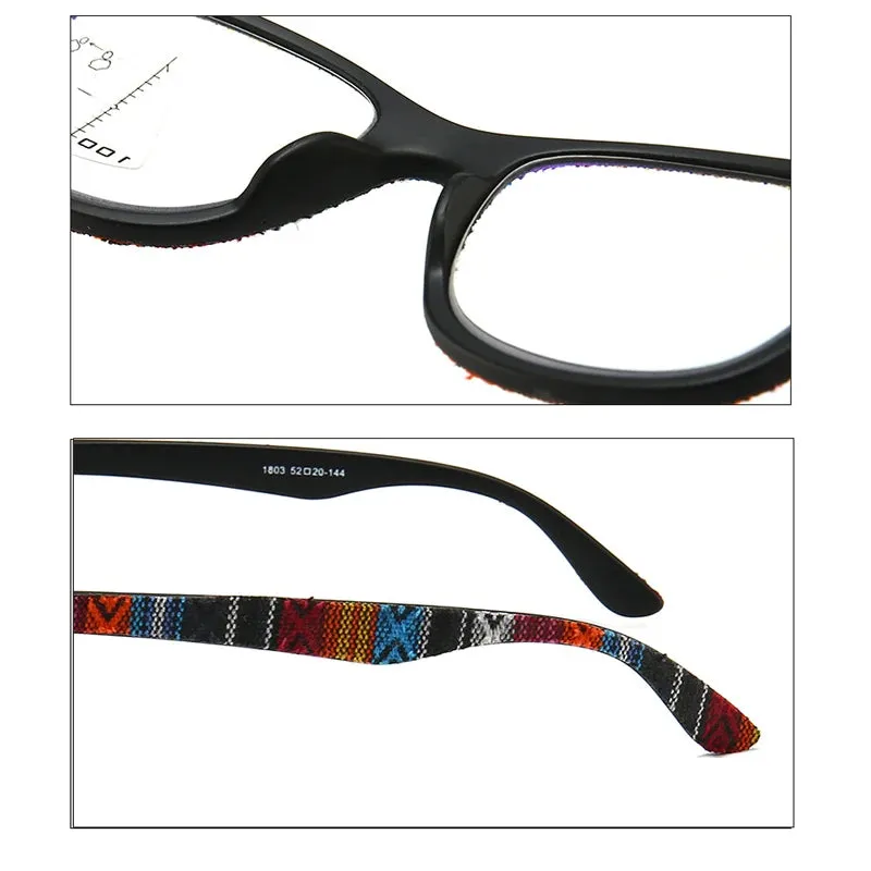 Imitation Wood Smart Progressive Multifocal Reading Glasses