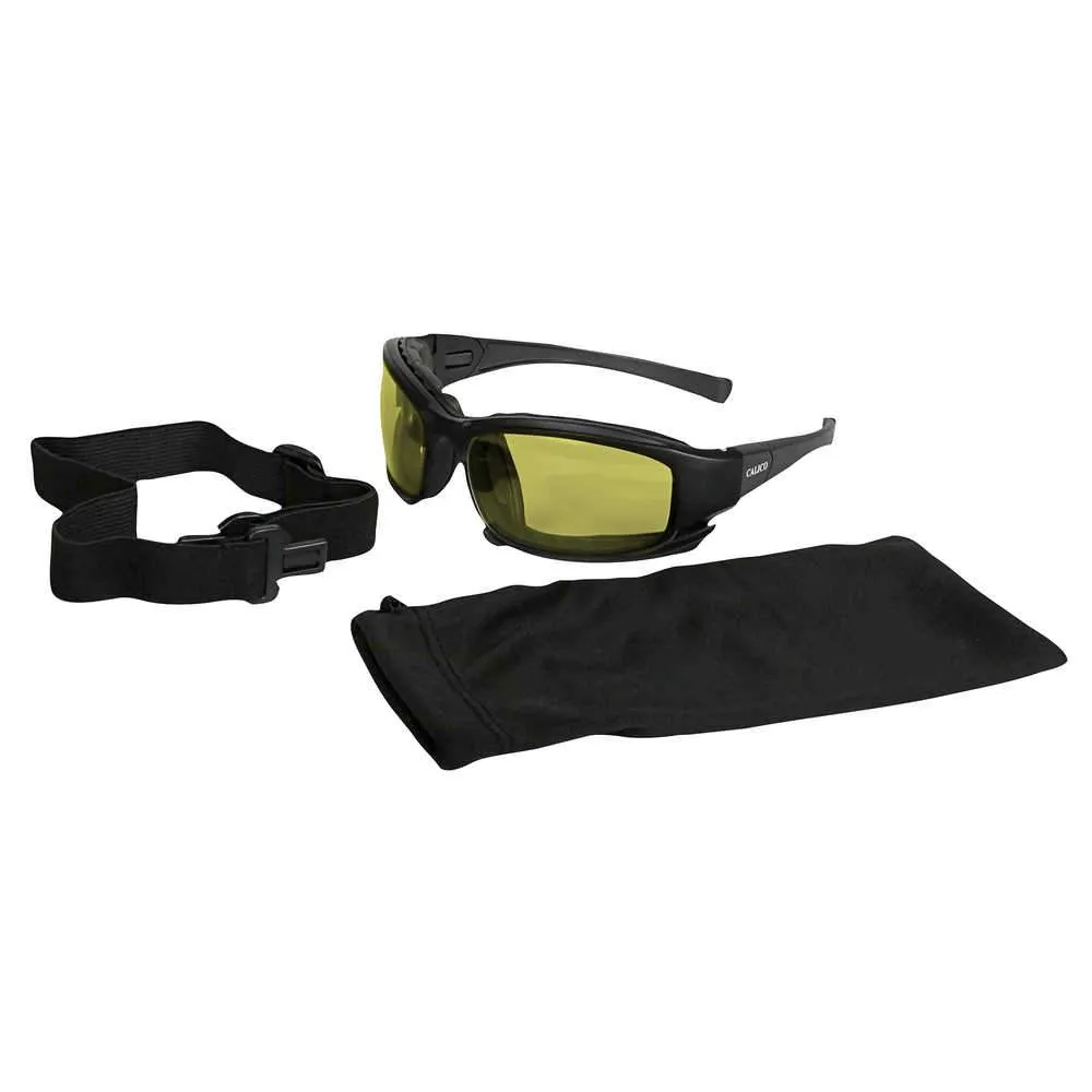 Kleenguard Calico V50 Safety Glasses/Goggle Hybrid with Anti-Fog Lens, Foam Padding, Interchangeable Temples, Head Strap and Microfiber Bag/Cleaning Cloth