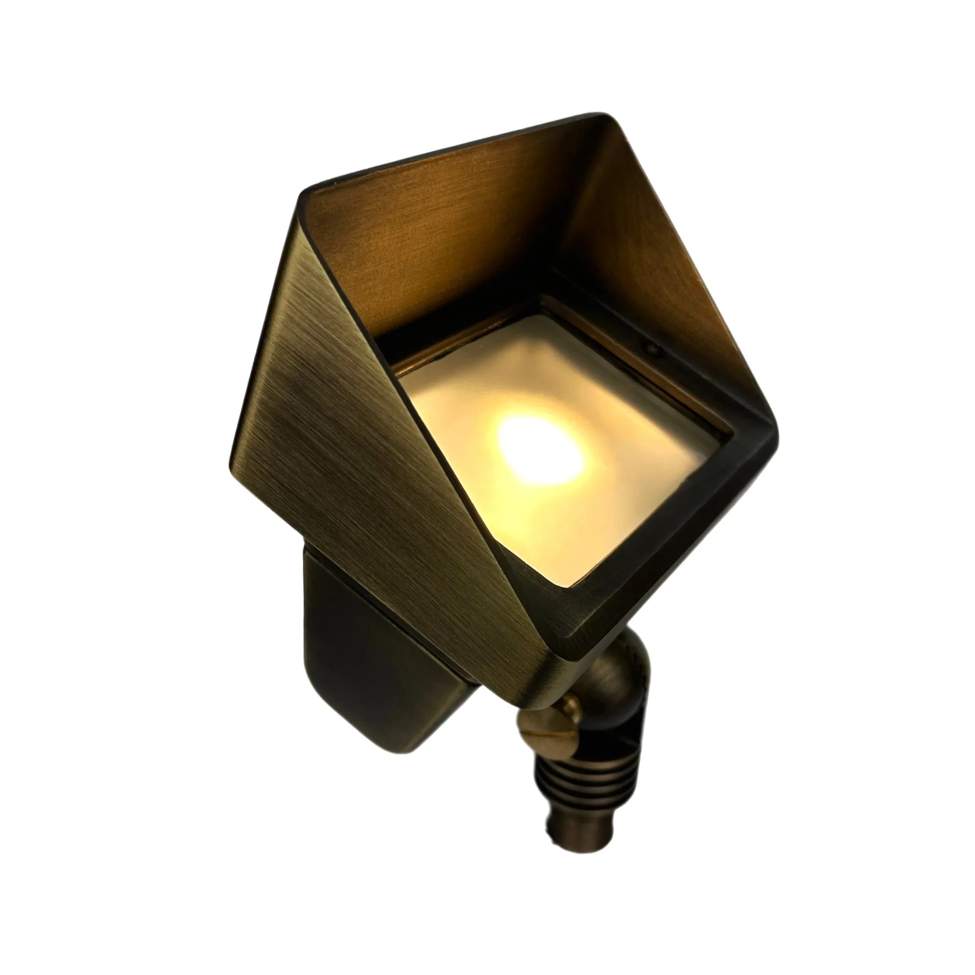 LaGarde Solid Cast Brass Flood Light Natural bronze