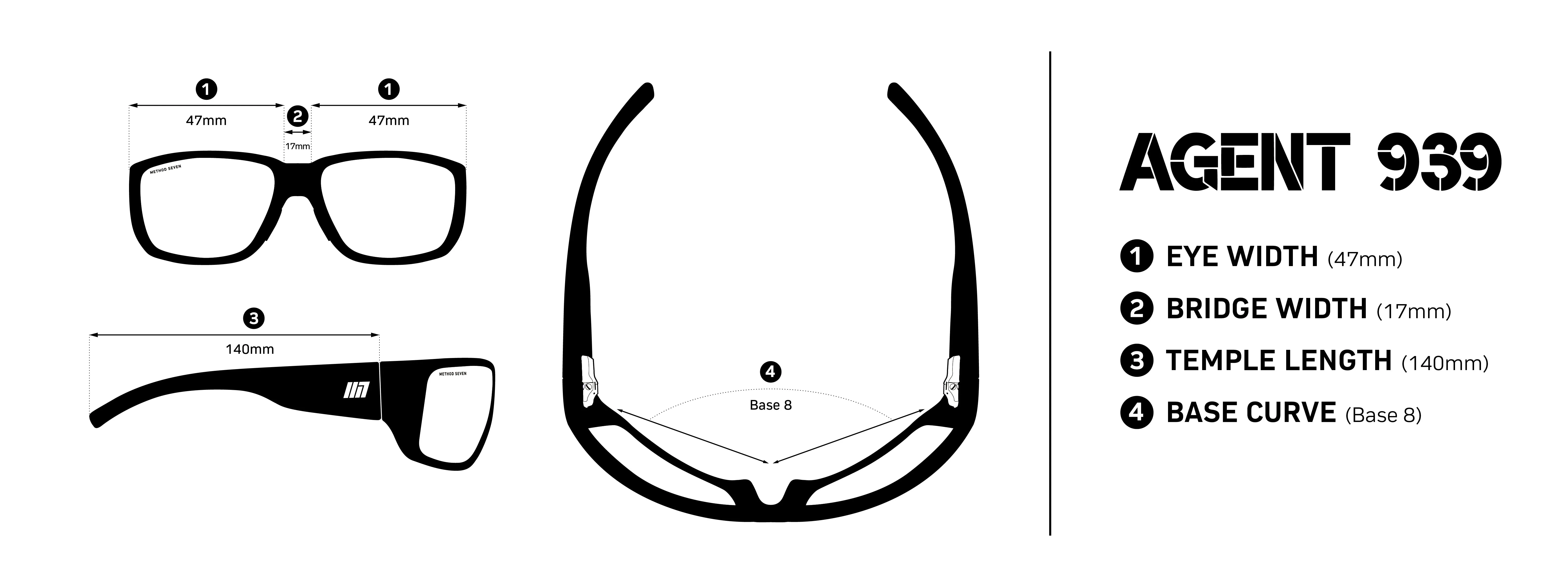 LED Glasses Method 7 Agent 939 FX