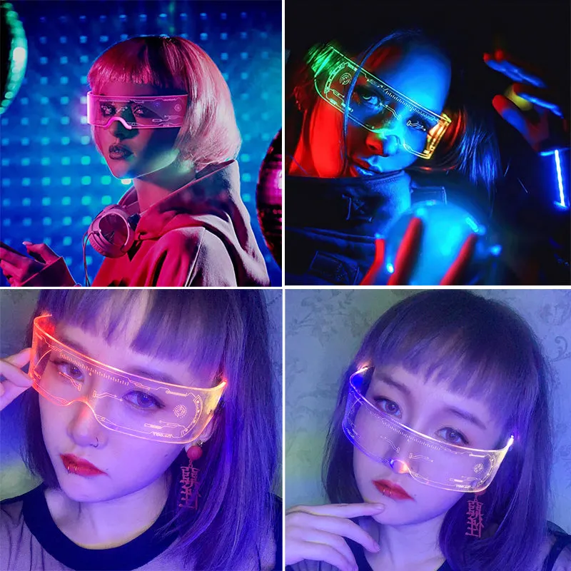 LED Luminous Costume Party Glasses