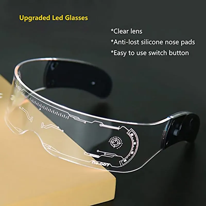 LED Luminous Costume Party Glasses