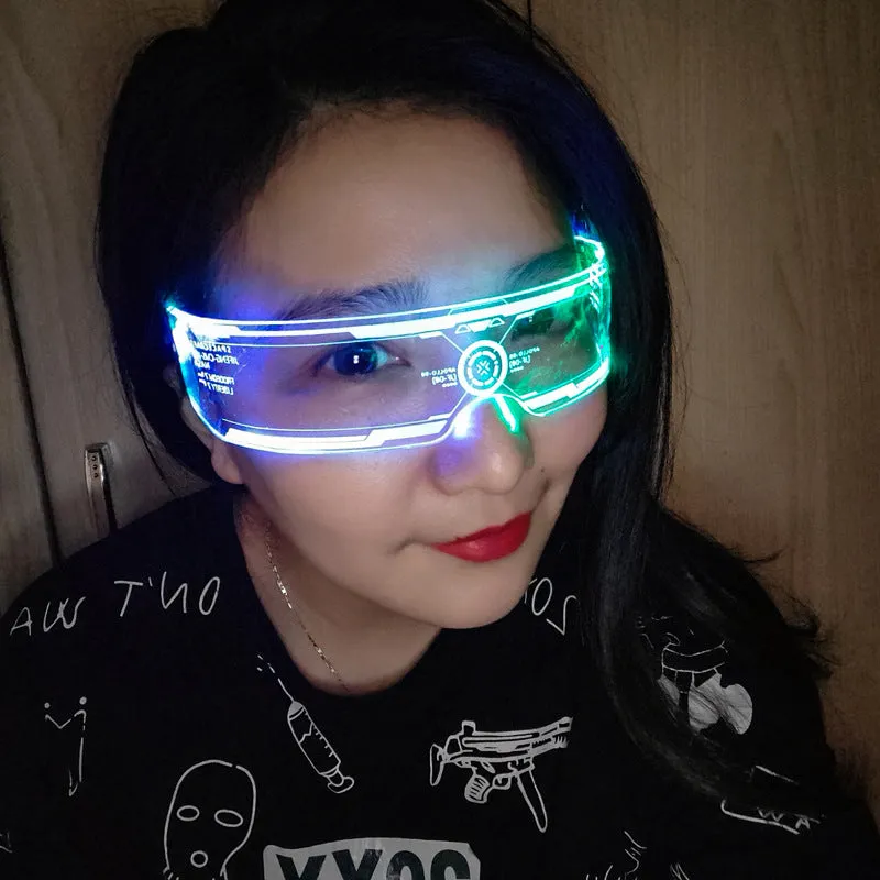 LED Luminous Costume Party Glasses