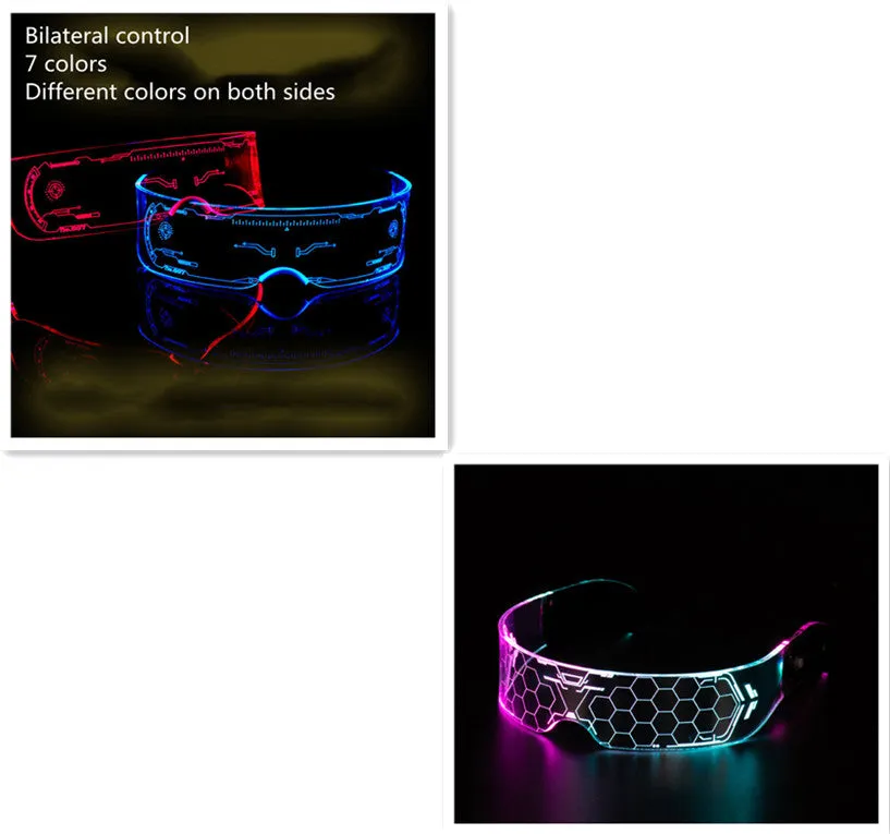 LED Luminous Costume Party Glasses