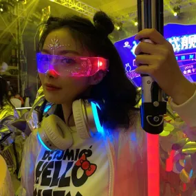 LED Luminous Party Bar Disco Punk Glasses