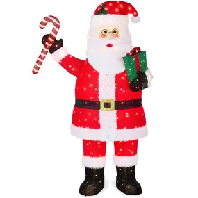 Lighted Pop-Up Santa Claus Outdoor Christmas Decoration w/ LED Lights