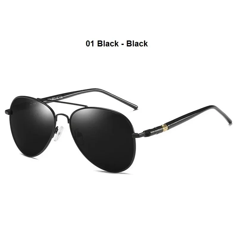 Men Women Brand Designer Male Vintage Black Pilot Sunglasses