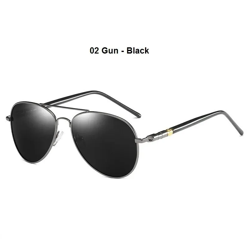 Men Women Brand Designer Male Vintage Black Pilot Sunglasses