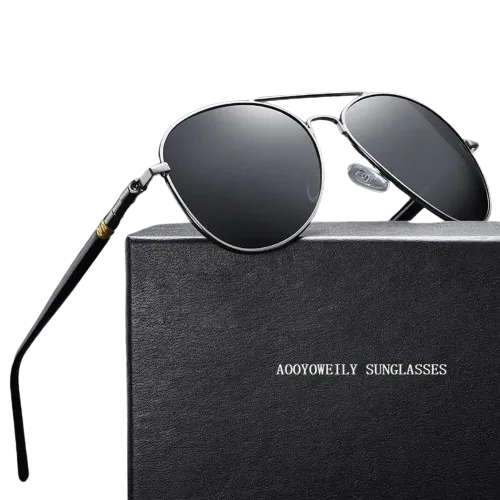 Men Women Brand Designer Male Vintage Black Pilot Sunglasses