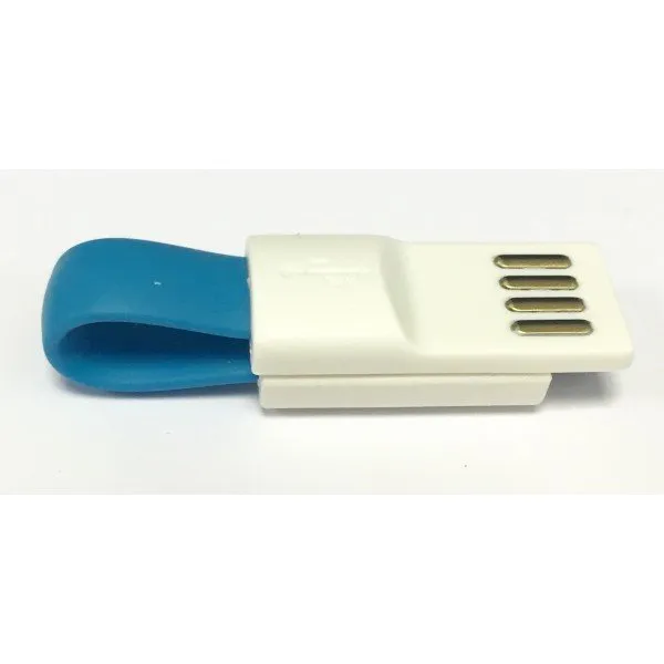 Micro USB Mini Magnetic Charging Cable for Android Smartphone (Iris Blue)