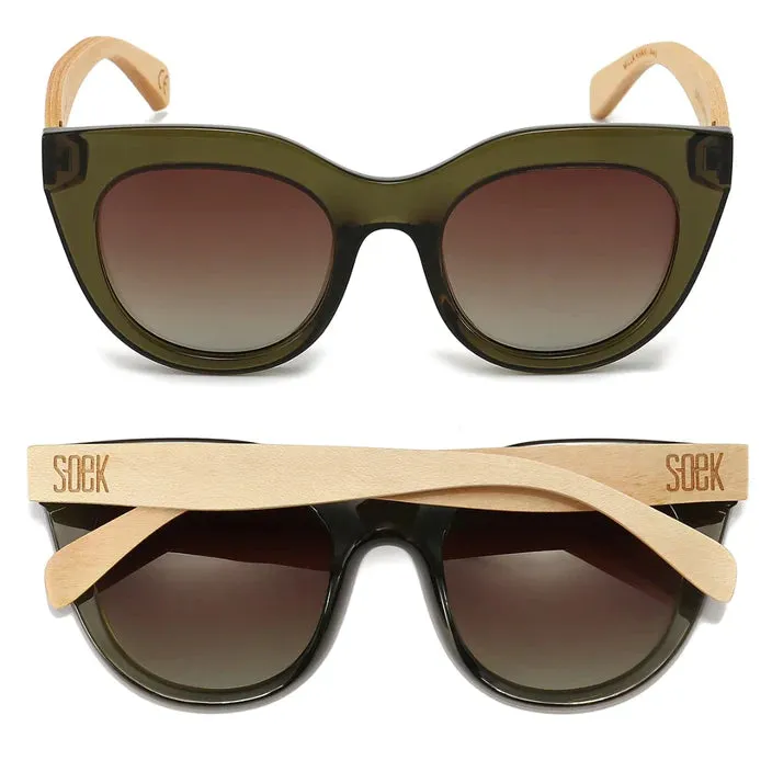 Milla Khaki | Khaki Gradient Lens l White Maple Arms