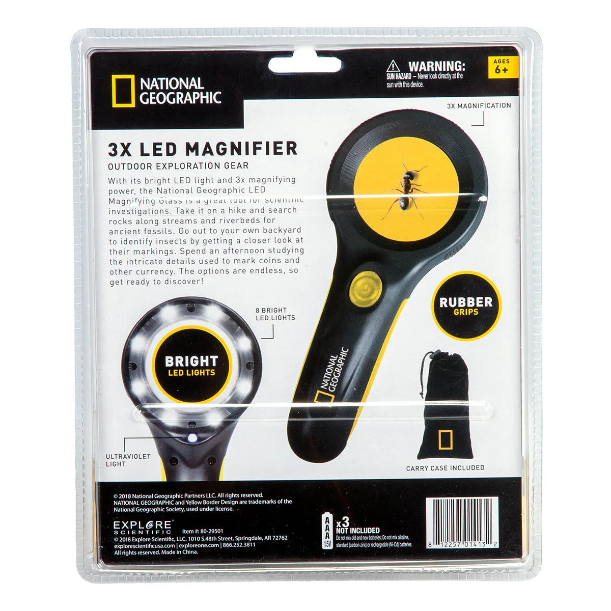 National Geographic 3x LED Magnifying Glass