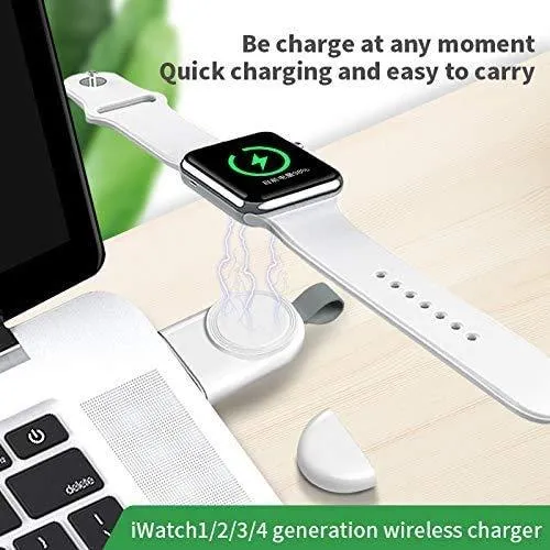 Portable USB Wireless Magnetic Fast Charging Compatible for Apple Watch Series