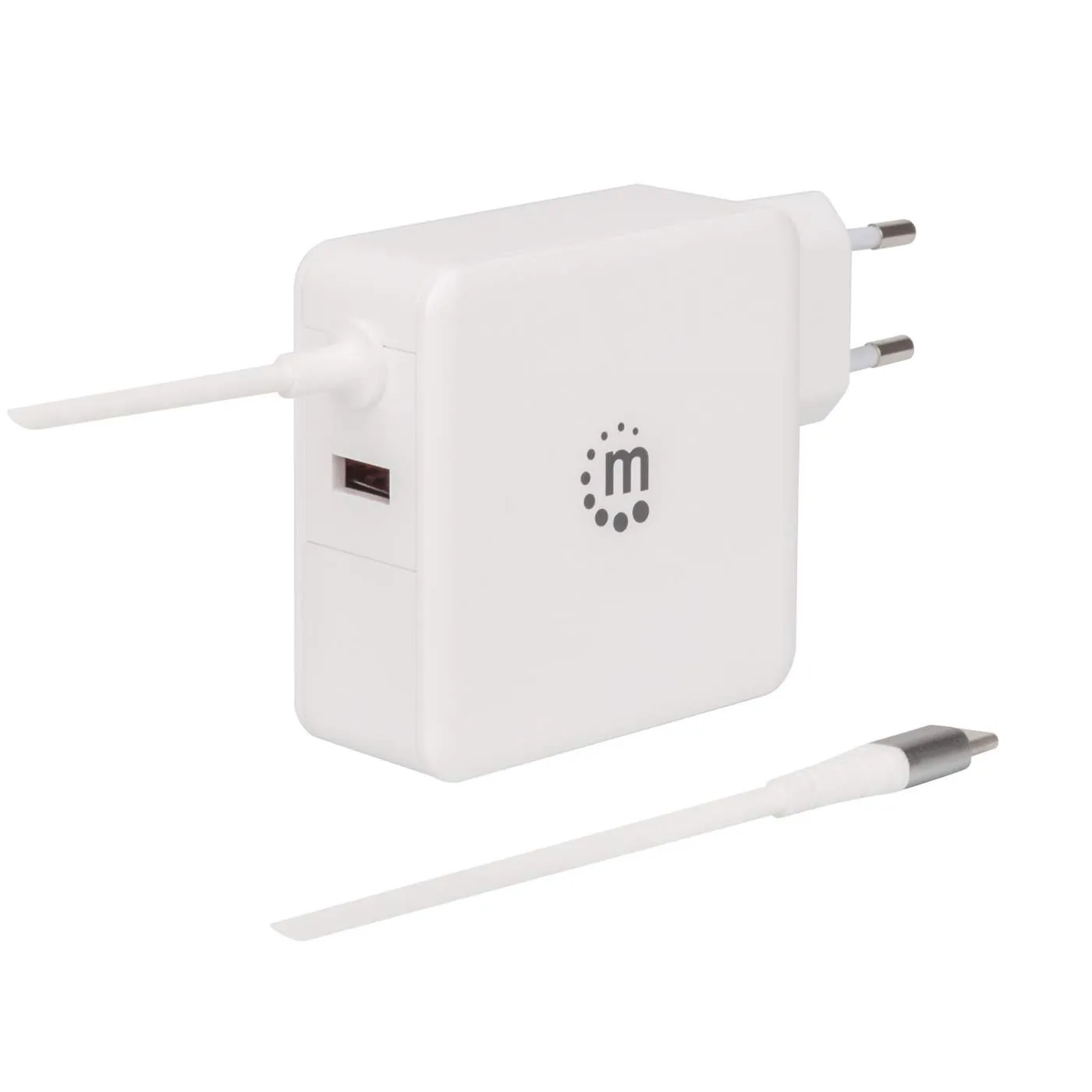 Power Delivery Wall Charger with Built-in USB-C Cable - 60 W