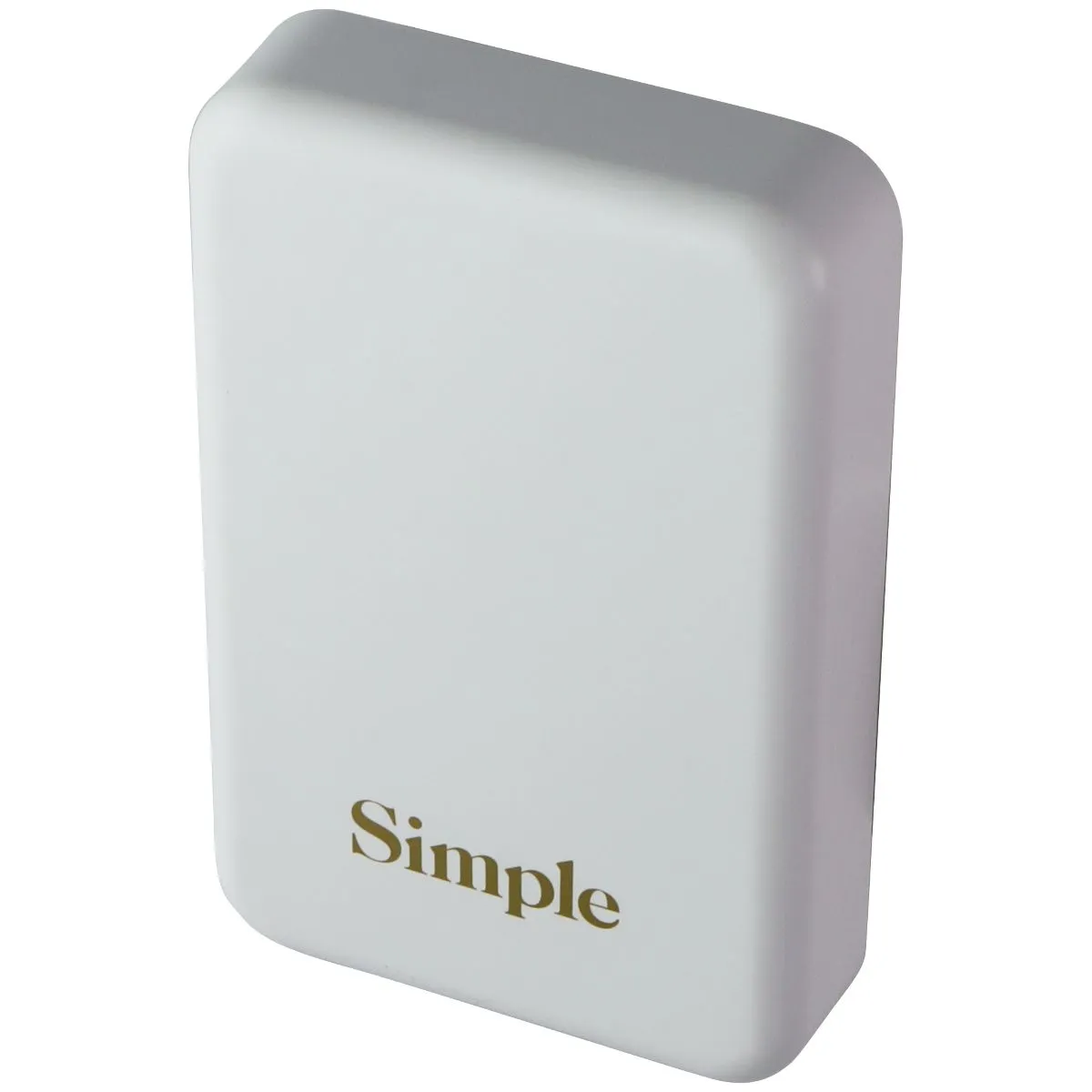 S. Simple (10,000mAh) POWER Magnetic Portable Charger - White