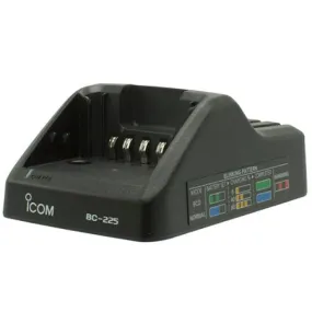 Single Desktop Charger, BC225 for iCOM F3400/F4400, F7010/F7020 Series Radios