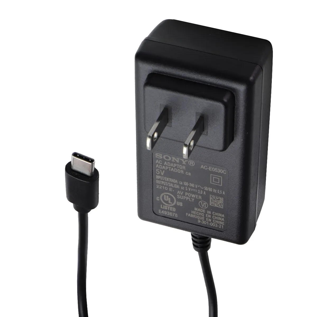 Sony AC Adaptor (AC-E05300) 5V USB-C - Black