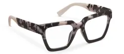 Take a Bow Black/ Marble Blue Light Glasses