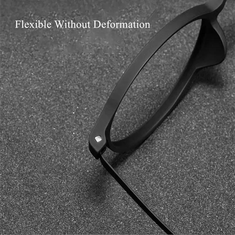 Ultra-light Titanium Transitional Anti-blue Photochromic Progressive Multifocal Round Frame Reading Glasses