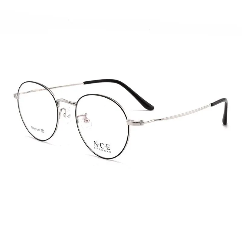 Unisex Full Rim Round Titanium Frame Eyeglasses Sc8297