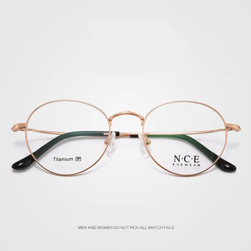 Unisex Full Rim Round Titanium Frame Eyeglasses Sc8297