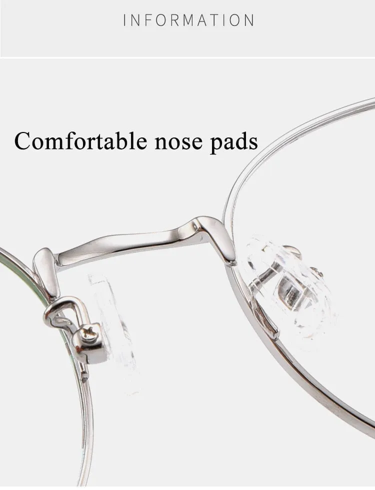 Unisex Full Rim Round Titanium Frame Eyeglasses Sc8297