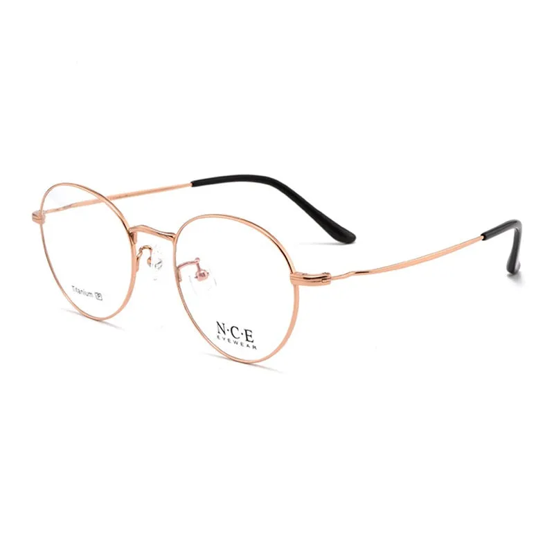 Unisex Full Rim Round Titanium Frame Eyeglasses Sc8297