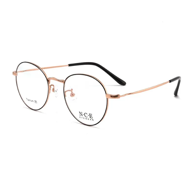 Unisex Full Rim Round Titanium Frame Eyeglasses Sc8297