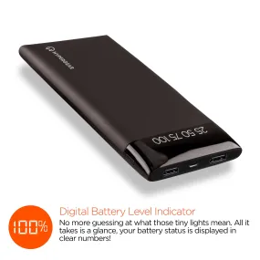 UNIVERSAL BLACK 12000 MAH BACK UP POWER BANK BATTERY