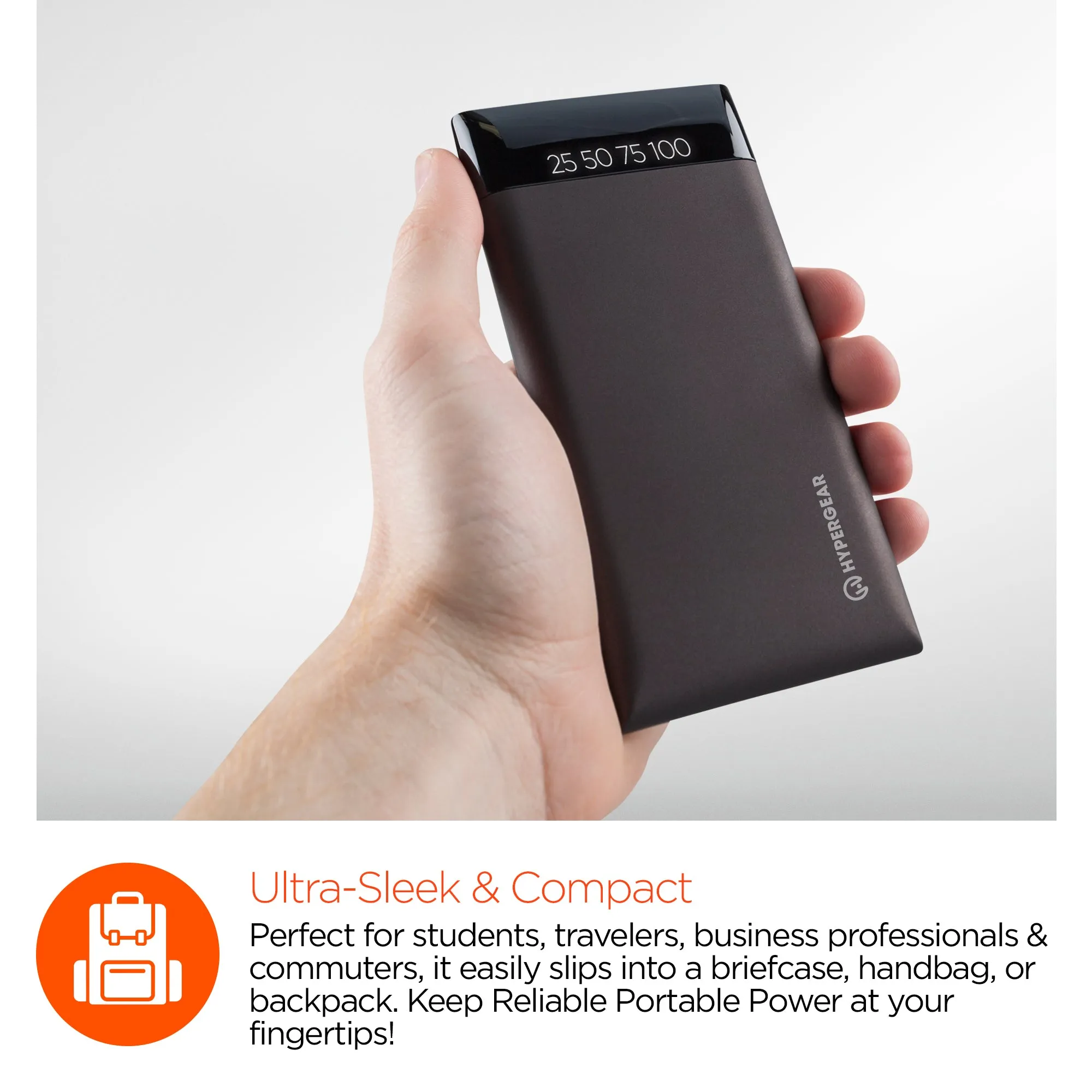 UNIVERSAL BLACK 12000 MAH BACK UP POWER BANK BATTERY