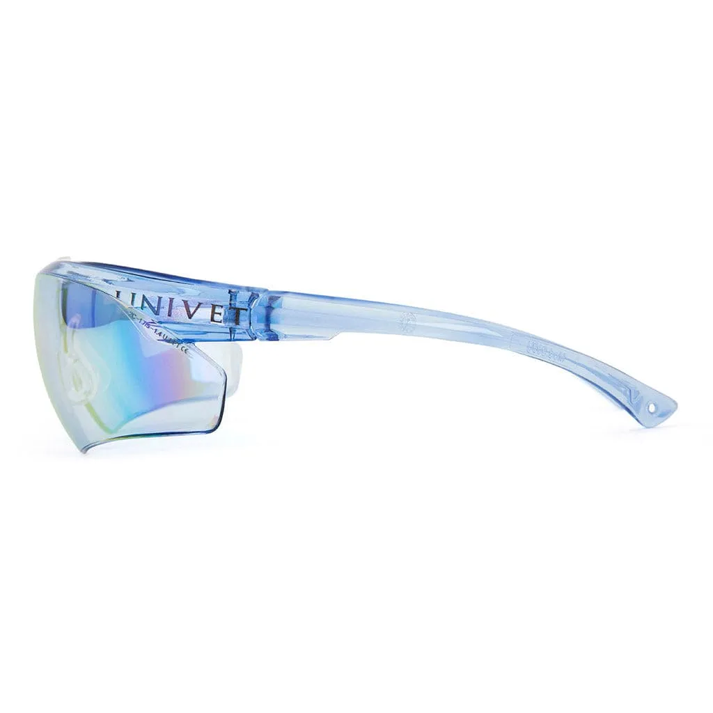 Univet 505 Safety Glasses With Neck Cord Blue Lens