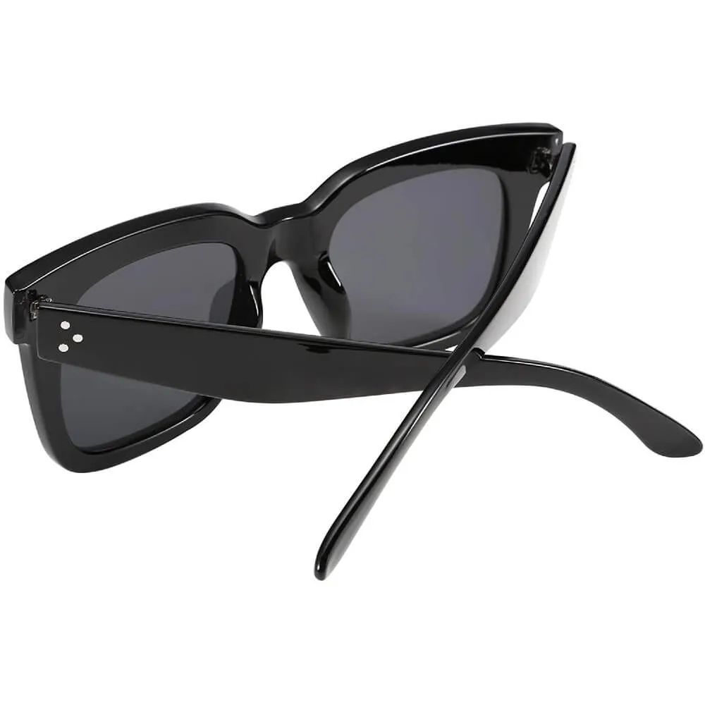 Women's Oversized Sunglasses Luxury Square Classic Retro Style - Alex